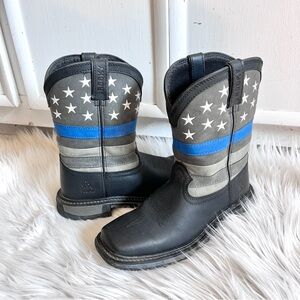 ROCKY BLUE LINE KID WESTERN BOOTS